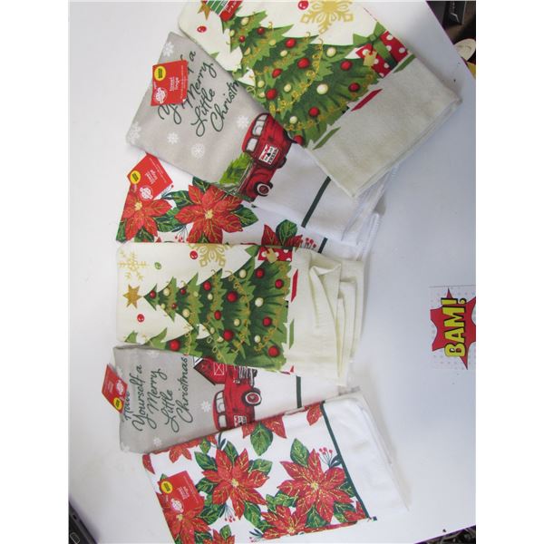 6 pc Christmas Hand Towels