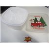 Image 1 : 3pc Clear Christmas Containers