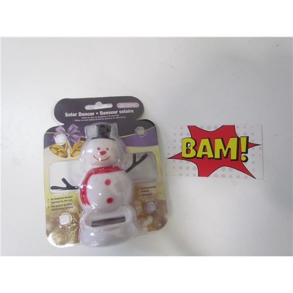 Solar Powered Snowman
