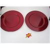 Image 1 : 4 x Red Christmas Plates