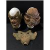 Image 1 : Stargate SG-1: Group of 3 Alien mask face pieces - Screen used