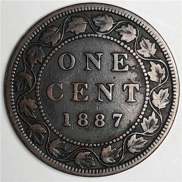 Canadian Large Cent 1887 VF
