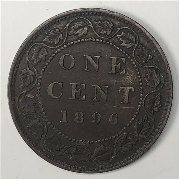 Canadian Large Cent 1896 VF +