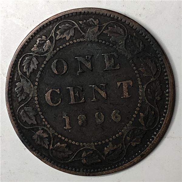 Canadian Large Cent 1896 VF Large 6 ???