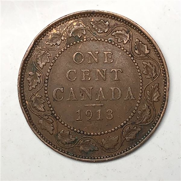 Canadian Large Cent 1913 VF