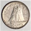 Image 1 : Canadian .10 Cent Dime 1947 VF