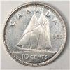 Image 1 : Canadian .10 Cent Dime 1953 AU SF