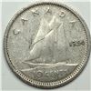 Image 1 : Canadian .10 Cent Dime 1954