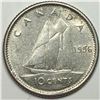 Image 1 : Canadian .10 Cent Dime 1956