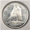 Image 1 : Canadian .10 Cent Dime 1959 BU