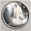 Image 1 : Canadian .10 Cent Dime 1965