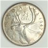Image 1 : 1947  King George VI 25 Cents AU+