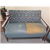 Image 2 : Qty 2 Upholstered Loveseats w/ Wooden Frames & Armrests 48"x24"x31"H