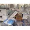 Image 8 : Contents of Shelf:  Multiple Boxes Safety Needles, Disposable Syringes w/o Needles, Clocks (shelf no