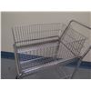 Image 2 : Rolling 2-Tier Metal Mesh Utility Cart