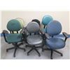 Image 1 : Qty 6 Rolling Office Chairs, Misc Sizes & Conditions