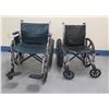 Image 1 : Qty 2 Wheelchairs: Medline Excel XW & Regular Size w/ Oxygen Tank Attachment