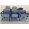 Image 1 : Qty 6 Stationary & Rolling Office Chairs, Misc Sizes & Conditions