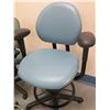 Image 2 : Qty 2 Rolling Adjustable-Height Armchairs & Stool