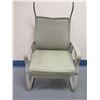 Image 2 : Cura Wide High Back Sled Stationary Transport Armchair w/ Std Glide/Wheel  27" x 20" x 47"H