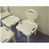 Image 2 : Qty 5 Invacare Shower Chair Bases w/ 2 Backs, 18" x 18" Adjustable Height