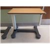 Image 2 : Qty 2 Stryker Medical Overbed Tables 32" x 18" Adjustable Height