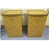 Image 1 : Qty 2 Stationary 3-Drawer Cabinets 19" x 20" x21"H