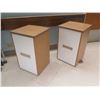 Image 2 : Qty 2 Stationary 3-Drawer Cabinets 19" x 20" x21"H