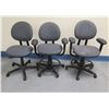 Image 1 : Qty 3 Rolling Office Chairs, Misc Sizes & Conditions