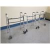 Image 2 : Qty 3 Guardian Metal Folding Walkers, Misc Sizes