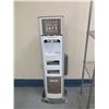 Image 2 : Metro Metal Mesh 4-Tier Shelf 30" x 18" x 75"H & Ecolab Hand Sanitizer Dispenser