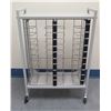 Image 1 : Rolling Metal Storage Shelf 32" x 14" x 46"H