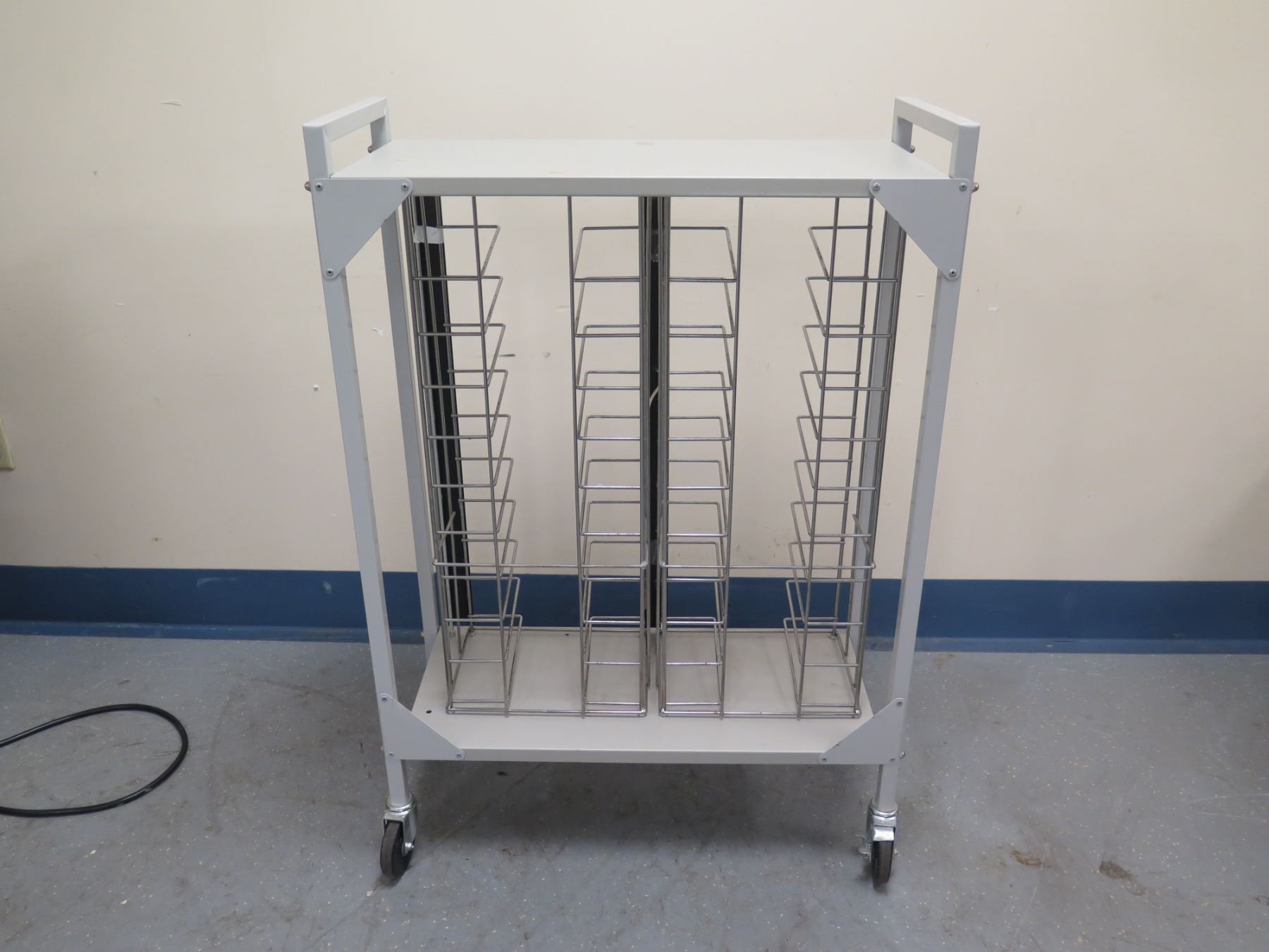 Rolling Metal Storage Shelf 32 X 14 X 46 H Rolling metal storage shelf 32 x 14 x 46 h
