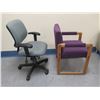 Image 2 : Qty 2 Rolling & Stationary Chairs, Misc Sizes & Conditions