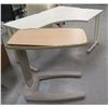 Image 1 : Modular "L" Shaped Desk 60" x 42" x 29"H & Overbed Table 32" x 18"