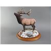 Image 1 : Resin Elk Statue From The Monarch Of The Wilderness Sculpture Collection- Darby Mint- Been Repaired-