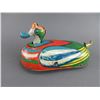 Image 1 : Wind Up Metal Duck Toy- Works- Missing Hand Crank- Front Wheel Drive