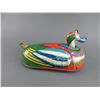 Image 2 : Wind Up Metal Duck Toy- Works- Missing Hand Crank- Front Wheel Drive