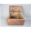 Image 2 : Sewing Box- 7" X 16" X 8"- Primitive Neverslip Caulk Box- 7.5" X 14.5" X 7.5"