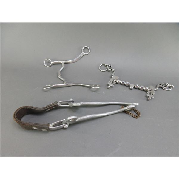 Stainless Correction Bit- Stainless Roller Bit- Backward 4 Marked Mechanical Hackamore