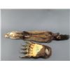 Image 2 : Tanned Alaskan Pine Martin Hide- Grizzly Foot With Claws-NO PAPERWORK MUST STAY IN MONTANA