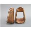 Image 1 : Pair Of Large Hand Tooled Leather Stirrups