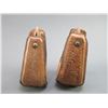 Image 2 : Pair Of Large Hand Tooled Leather Stirrups