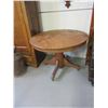 Image 1 : Round Oak Table- 30"H X 42"- Decent Condition