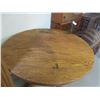 Image 2 : Round Oak Table- 30"H X 42"- Decent Condition
