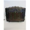 Image 1 : Domed Topped Steamer Trunk- 24" X 30.5" X 18"D- Good Condition