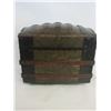 Image 4 : Domed Topped Steamer Trunk- 24" X 30.5" X 18"D- Good Condition