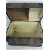Image 5 : Domed Topped Steamer Trunk- 24" X 30.5" X 18"D- Good Condition