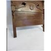 Image 2 : Carved Walnut Twin Bed With Rails- Nice