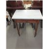 Image 1 : Small Marble Topped Desk- 29" X 25" X 16"D- Fair Condition